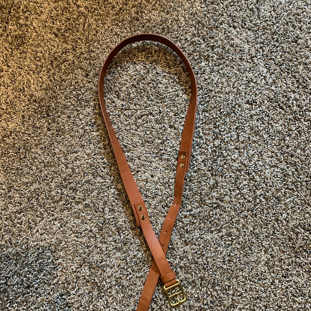 Beautiful Miansai belt in camel leather color